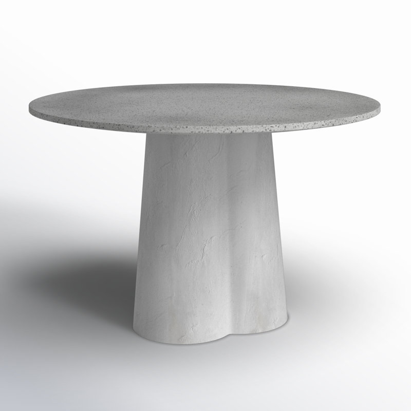 Hoa Round Dining Table, Gray