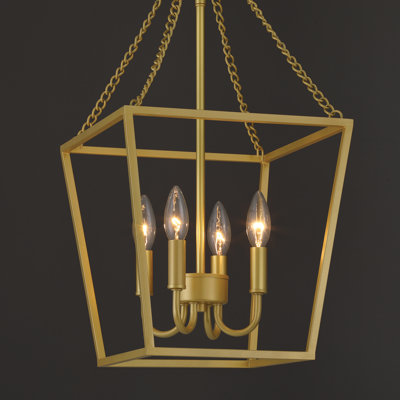 Hafer 4 - Light Dimmable Lantern Geometric Chandelier
