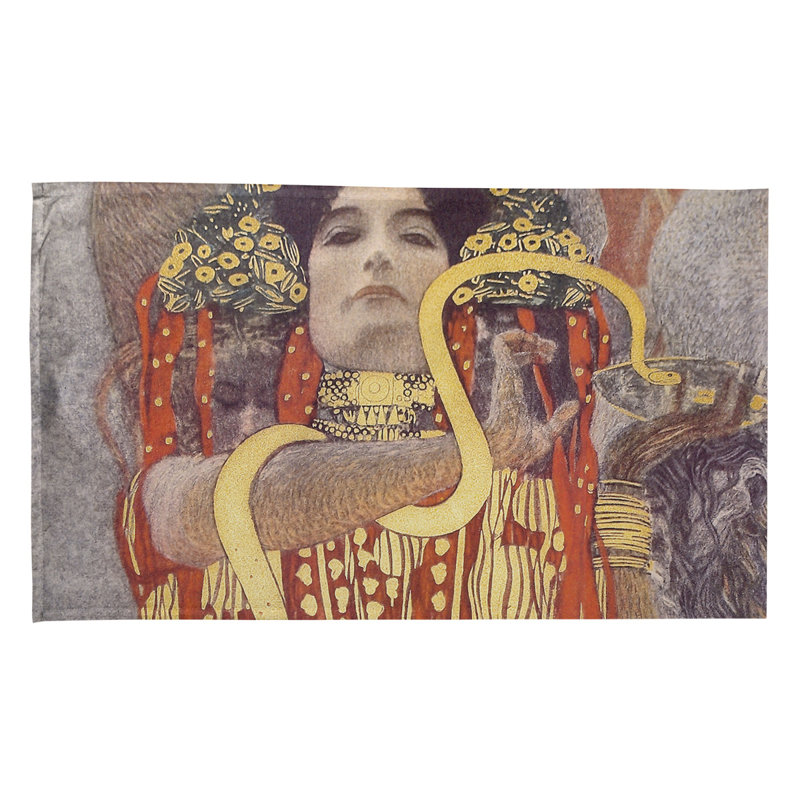 Serviette de thé hygeia Magaw, Rouge, Polyester sergé