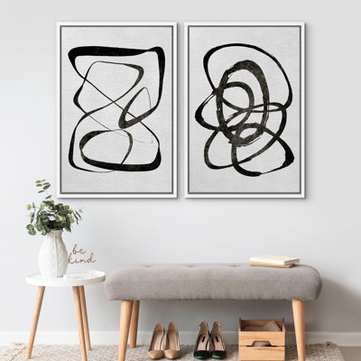 «Green Minimalist», 2 pièces sur toile