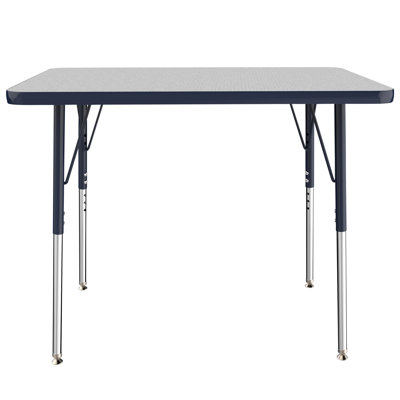 Rectangle T-Mold Adjustable Height Activity Table