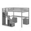 Lit mezzanine double avec commode, bureau et bande lumineuse-1468204410-1468204408