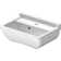 Starck 3 White Ceramic Rectangular Wall Mount Bathroom Sink with Overflow