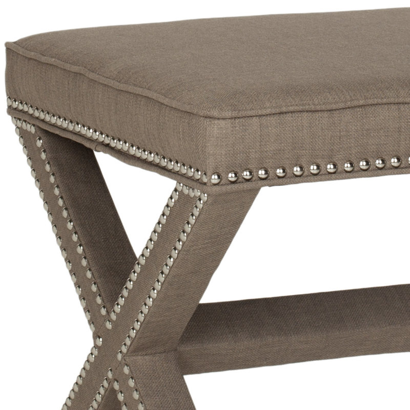 Dangela Upholstered Ottoman, Olive