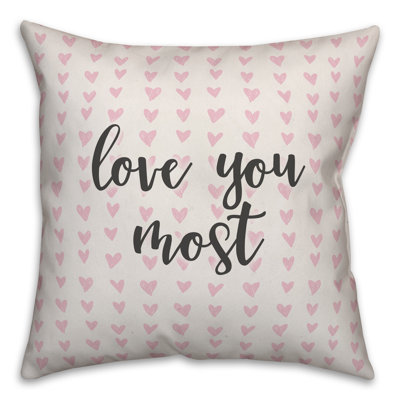  Coussin décoratif Love You Most in Hearts