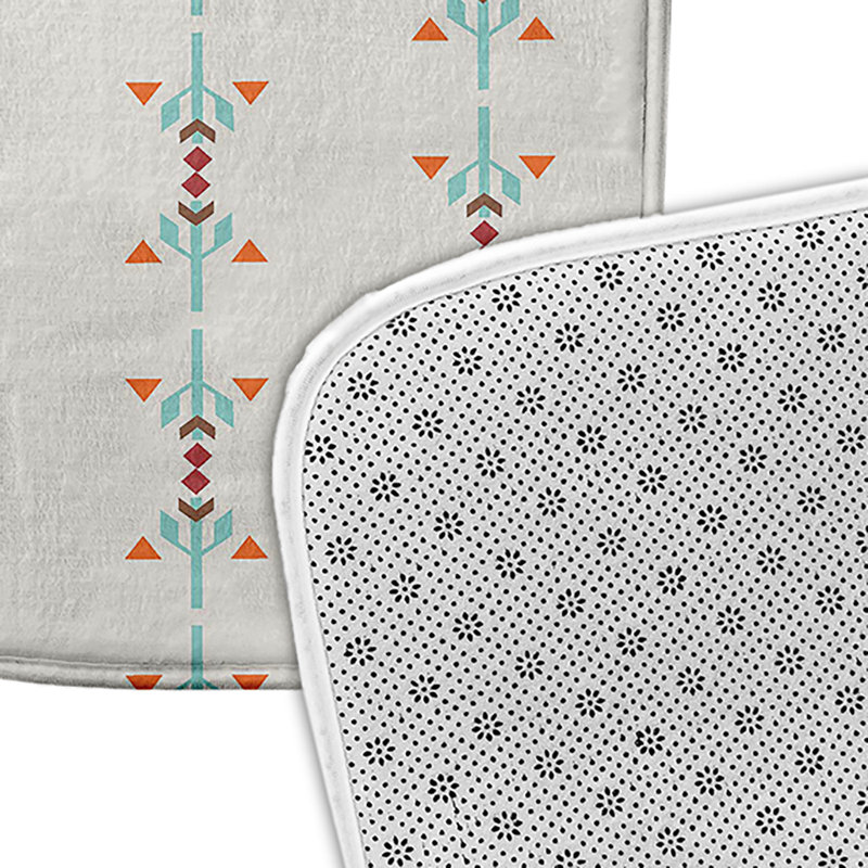 Tapis de bain Happy Hippy, L 21 po x L 34 po, Bleu clair