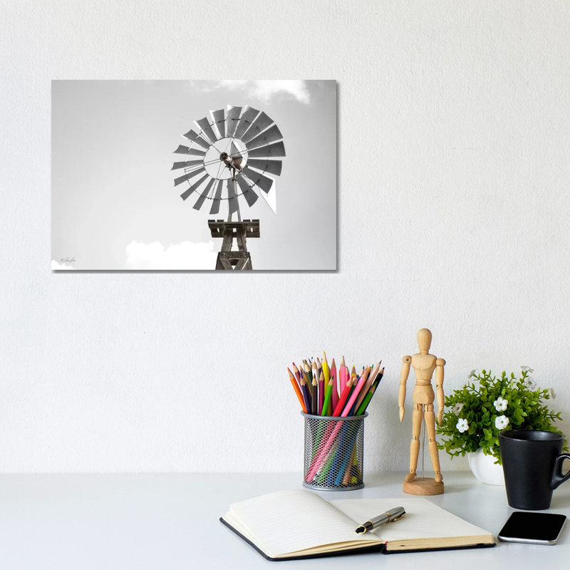 Windmill 1 Piece Wall Art on Canvas, 20.32cm H x 30.48cm W x 1.91cm D, Wrapped Canvas