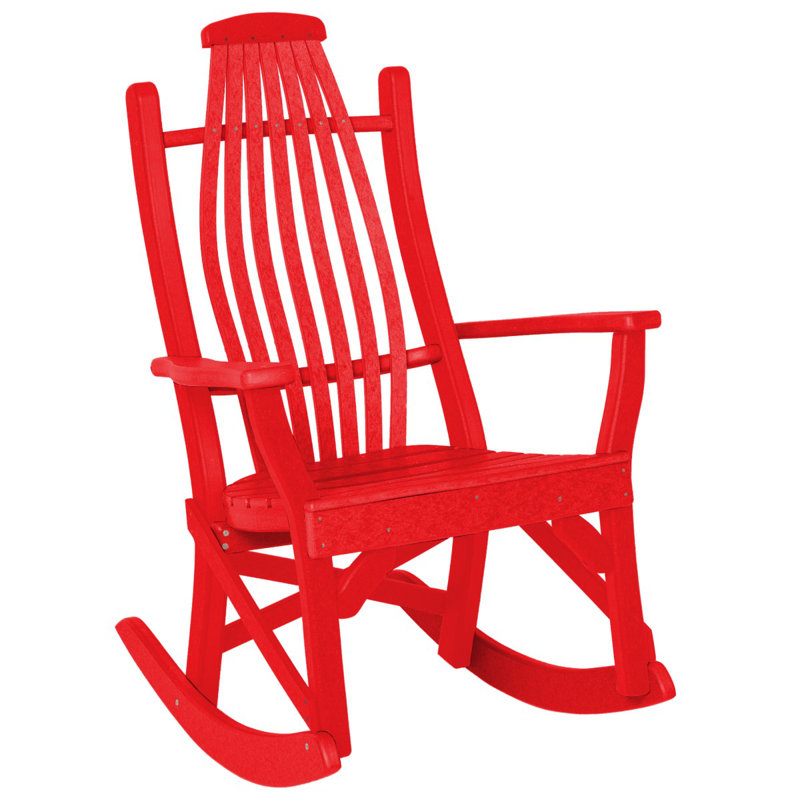 Chaise berçante Bentwood, Rouge
