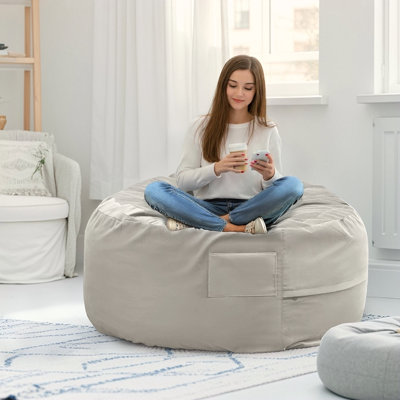 Fauteuil à billes, fauteuils à billes pour adultes et enfants, canapé surdimensionné, meubles de salon, housses détachables et lavables, grand fauteuil de jeu confortable, canapé rond, quarts de chambre