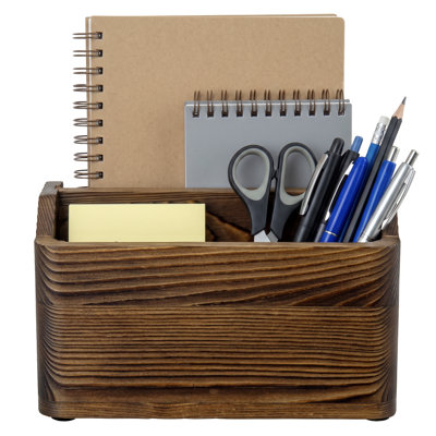 Solid Wood Remote Control Holder Caddy