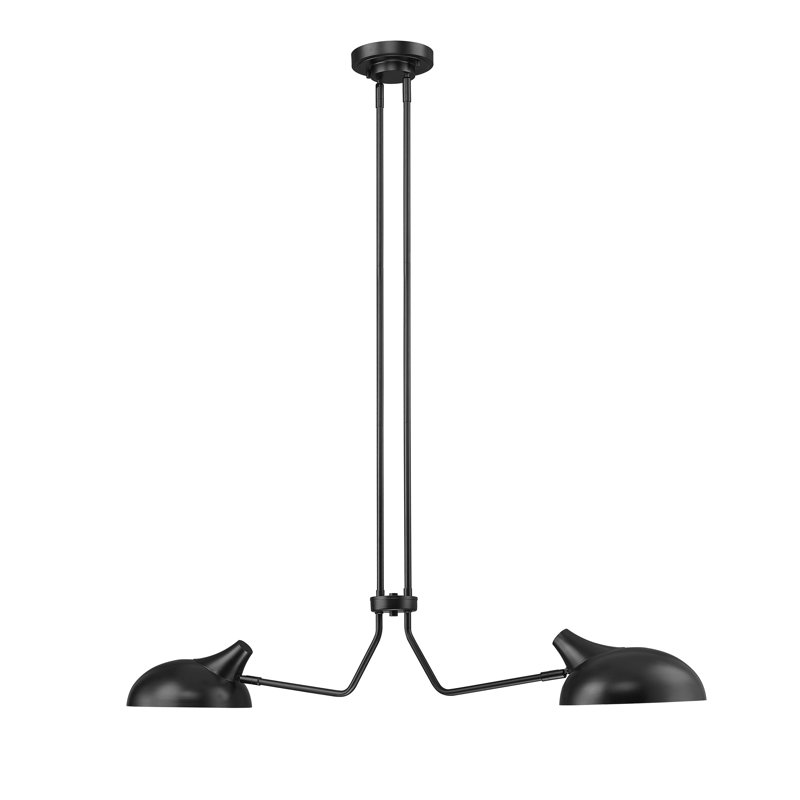 2 - Light Dimmable Geometric Chandelier