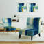 Fauteuil de chambre rembourré Indigo