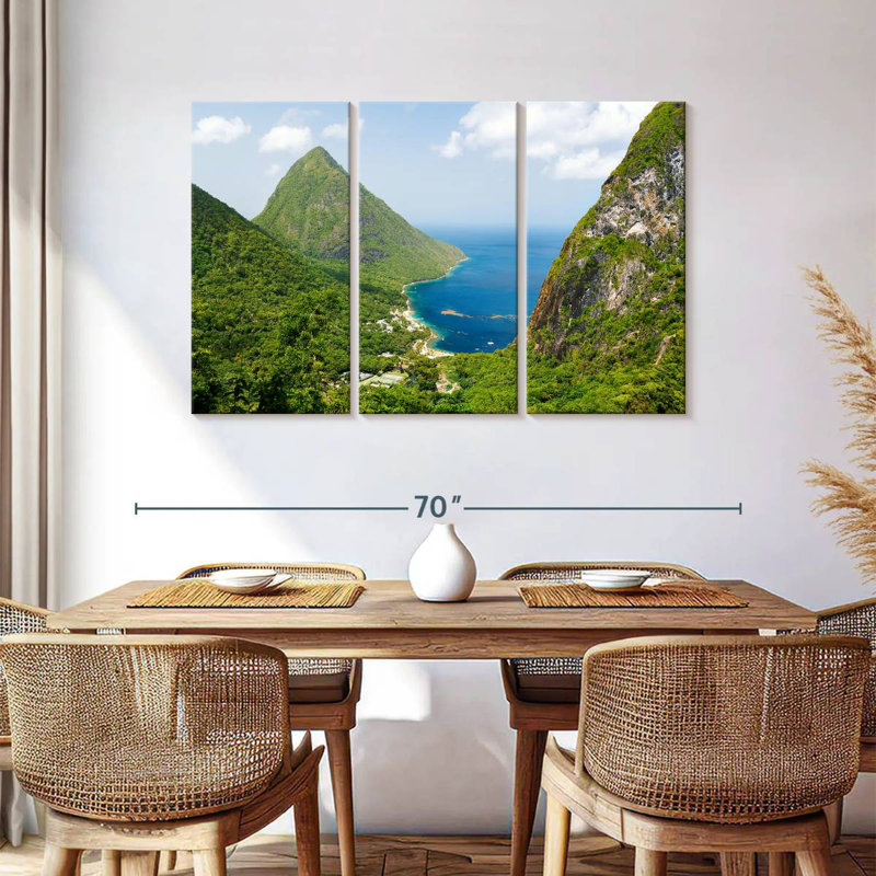 Montagnes Gillard Piton, H 36 po x l 57 po