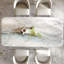 Rectangular marble dining table