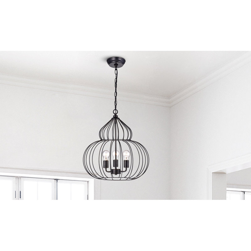 Narron 3 - Light Dimmable Globe Chandelier