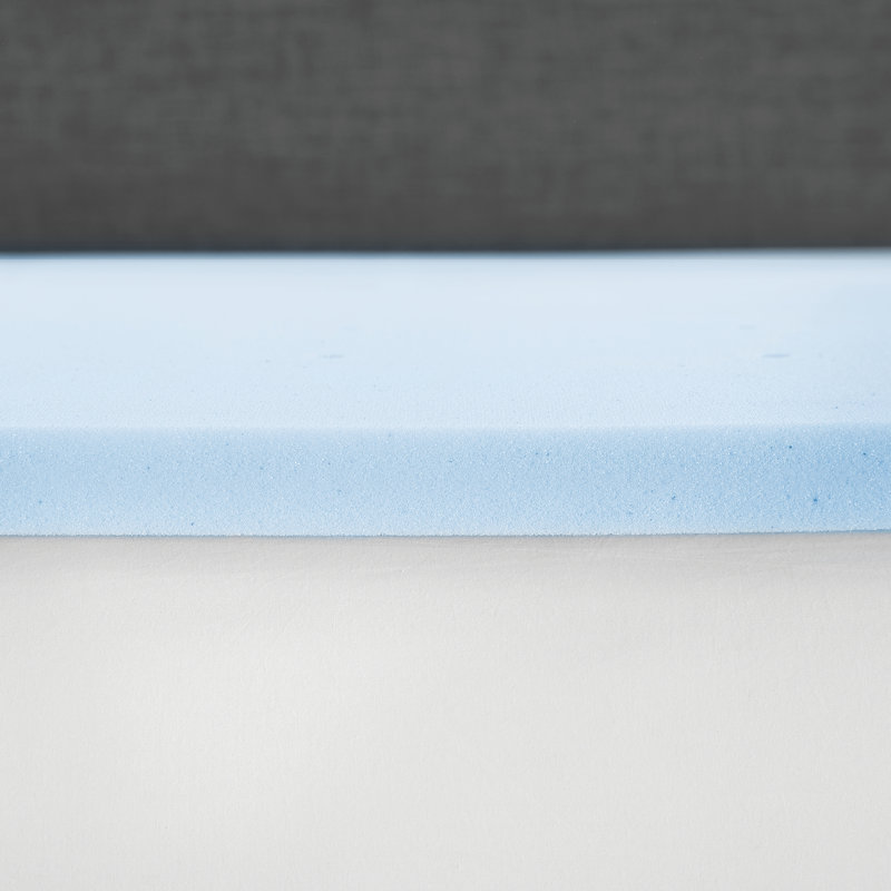Twin XL Gel-Infused Memory Foam Mattress Topper 1.5 Inch