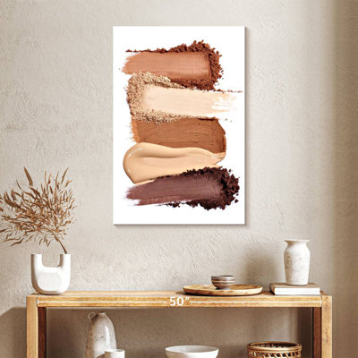 Crème et poudre de maquillage