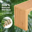 2 PCS Bamboo Dining Bench 36” Long Entryway Bench Indoor Outdoor Solid Wood Bench