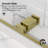 Catalyst 56"- 60" W x 60" H Double Sliding Frameless Shower Door in Brushed Gold with 3/8" Clear Glass-96391532