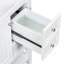 Meuble-lavabo 36 po avec lavabo, une armoire et trois tiroirs, panneau en bois massif et panneau de fibres à densité moyenne, blanc-786321076