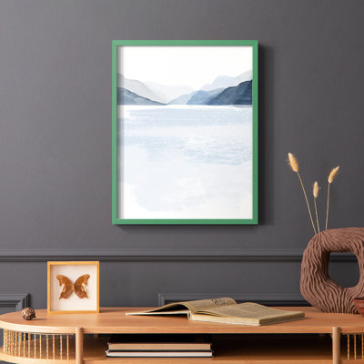 Glacial Lake II, reproduction encadrée - bois massif