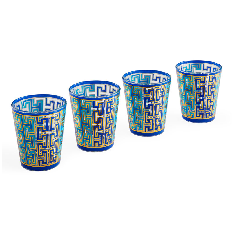 Jonathan Adler Madrid, 4 pièces, 8,45 oz Ensemble de verres en verre