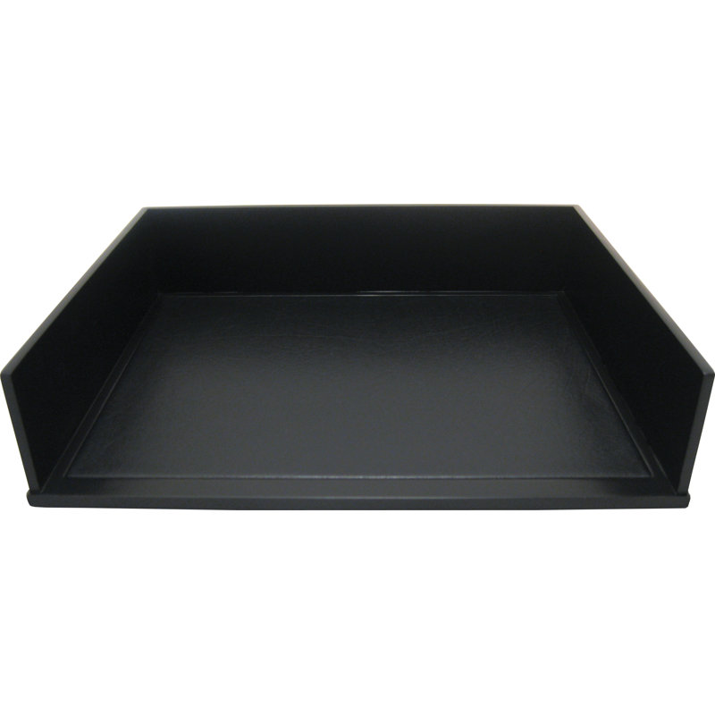 Andrea Manufactured Wood Paper Organizer, Midnight Black