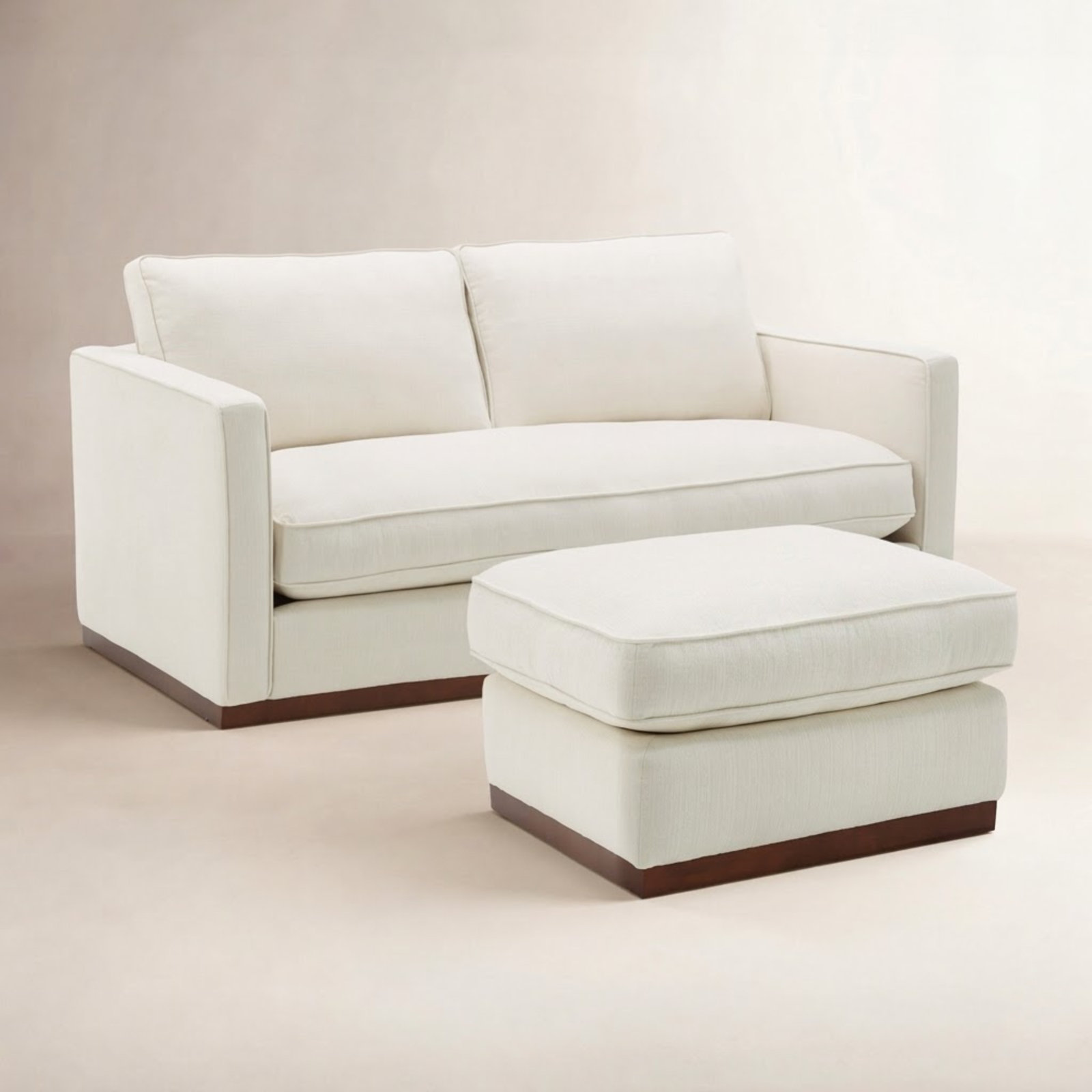 Bobbi 2-Piece Linen Living Room Set, Flanigan Cotton
