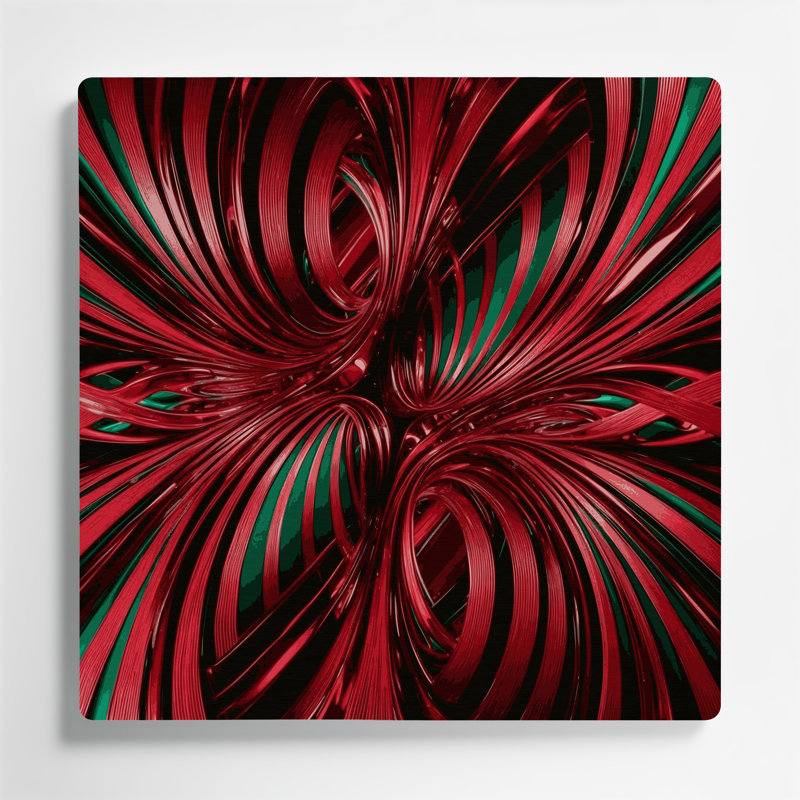 Art mural noir Op Art 7