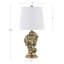 Lampe de table buste en résine 20 po avec abat-jour en lin doré-1438126056-1438126057