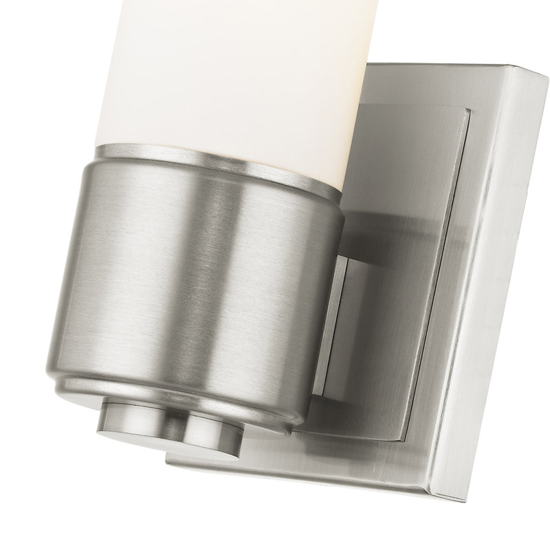 Applique murale articulée à 1 lumière Allegra, Nickel brossé