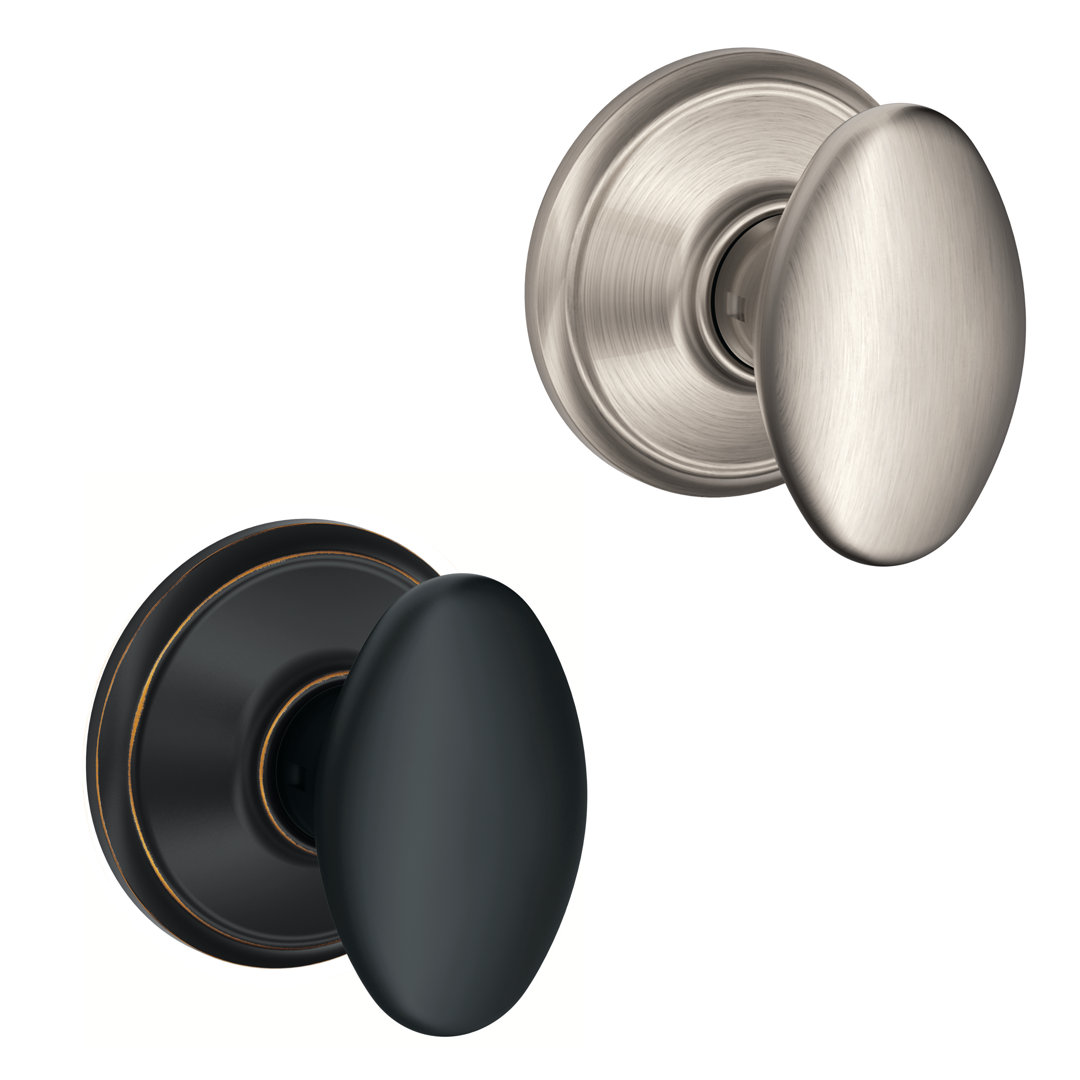 Siena Passage Door Knob with Rosette Schlage