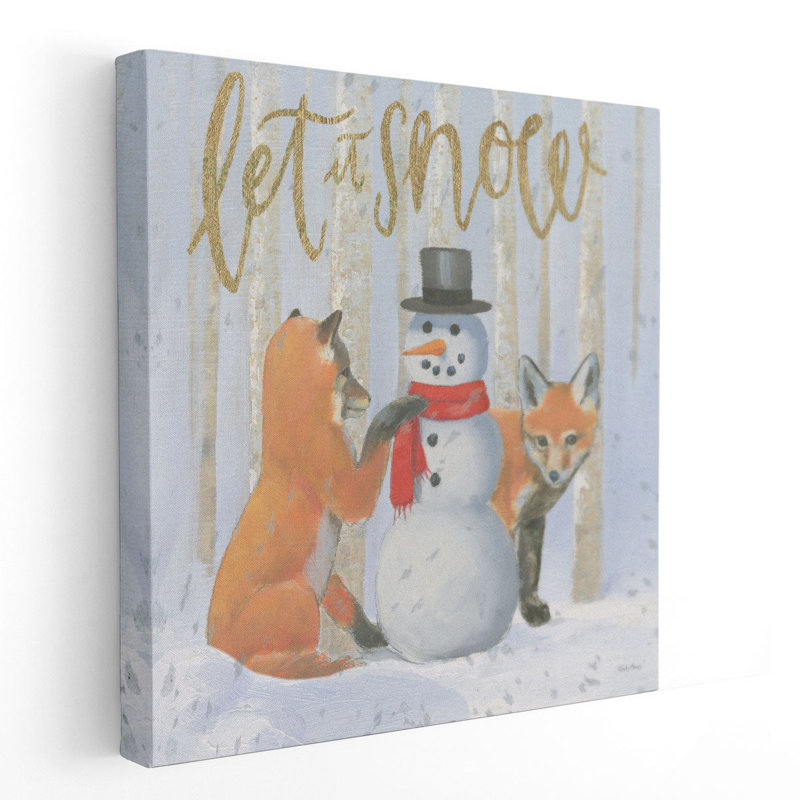 «Christmas Critters Bright III», reproduction d'art sur toile, H 12 po x l 12 po