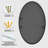Oval Mirror Bathroom Vanity Mirror Metal Framed Wall-Mounted Mirrors for Bathroom-64922028-64922032