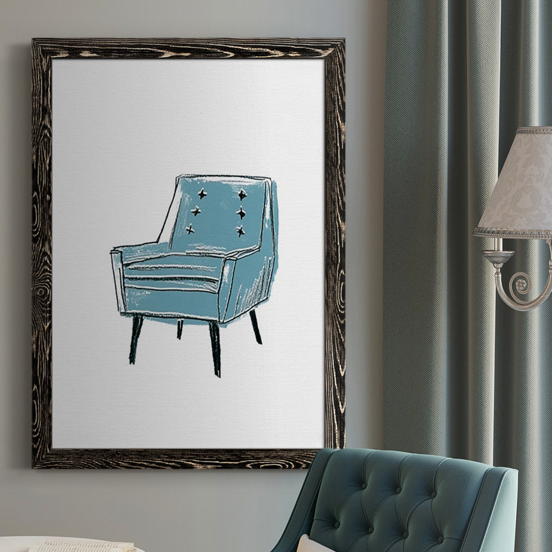 Dinell Take A Seat X, reproduction d'art sur toile, H 37,5 po x l 27,5 po x P 1 po, Noir