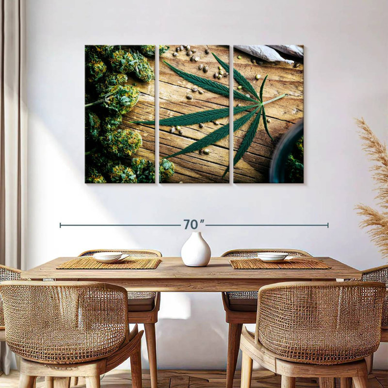 Senne Dried Marijuana, 36" H x 57" W