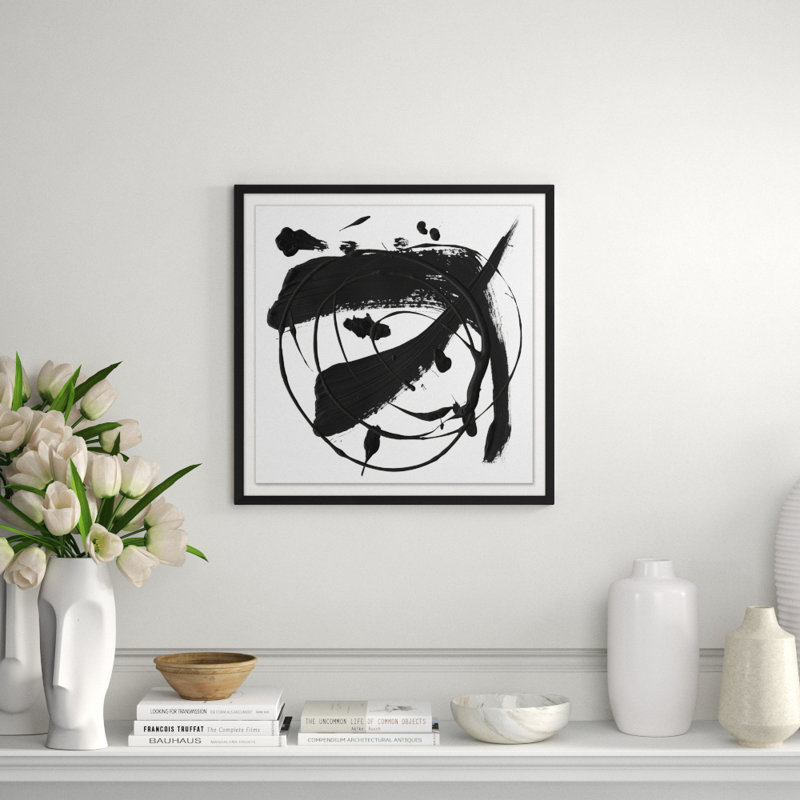 Practice Stroke 7' Framed Print on Glass