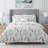 Eucalyptus Combed Cotton Full/Queen Printed Comforter Set Green-1617190389