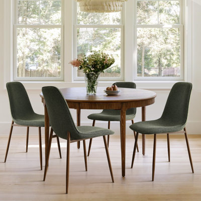 Jozwiak Upholstered Side Chair with Metal Legs