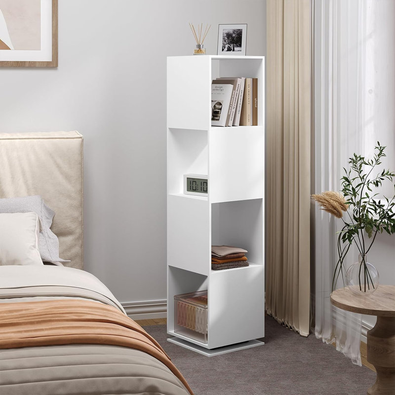 Cedrial 145cm H x 35cm W Cube Bookcase, White