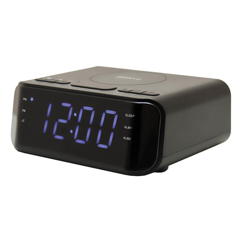 Digital Electric Alarm Tabletop Clock Black