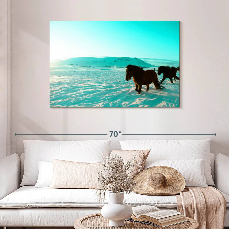Brampt Icelandic Horses, 30" H x 45" W