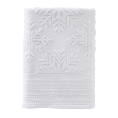 SUBTLE SNOWFLAKES JACQ BATH-WHT