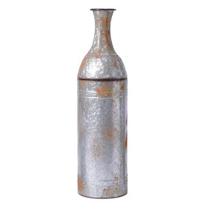 Hytop Farmhouse Galvanized Metal  Decoration Floor Vase