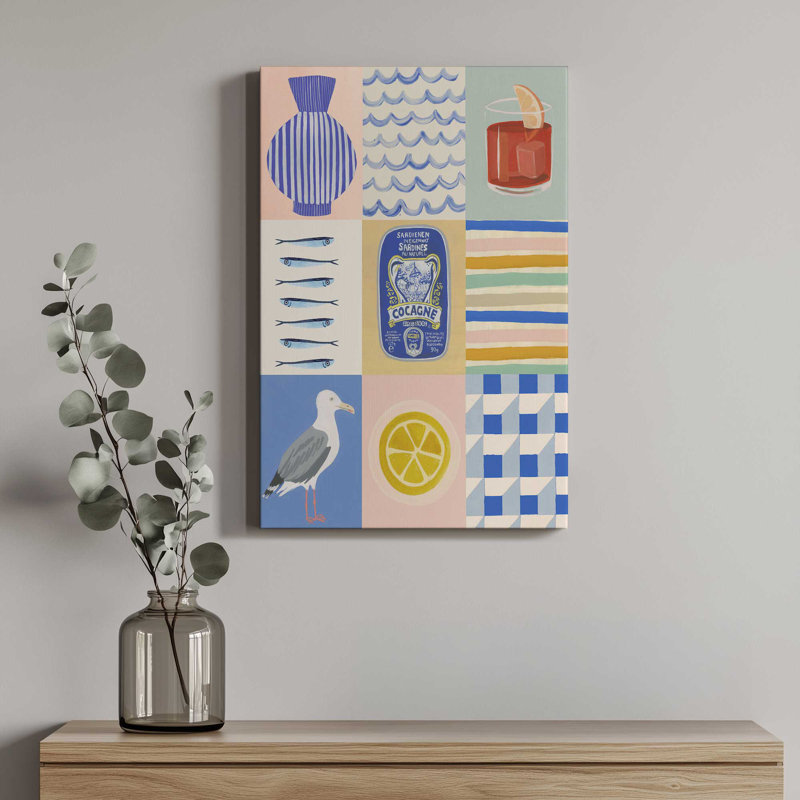 Affiche de bord de mer par Garima Dhawan, reproduction d'art, H 16 po x l 12 po, Toile tendue, Ne s’applique pas