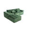 Canapé modulaire à compression en L 101 po, canapé Cloud confortable à 3 places, tissu en velours côtelé, avec repose-pieds mobile, combinaison de bricolage libre, convient au salon, à la chambre à coucher, à l’appartement (vert)-131519131
