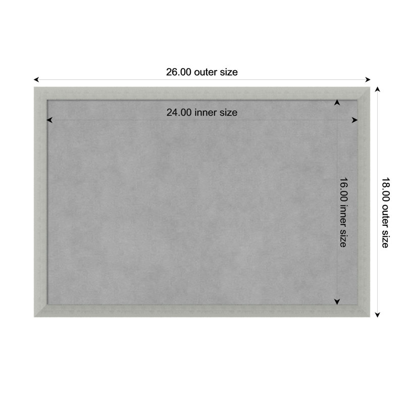 Magnetic Metal Magnetic, 18" H x 26" W