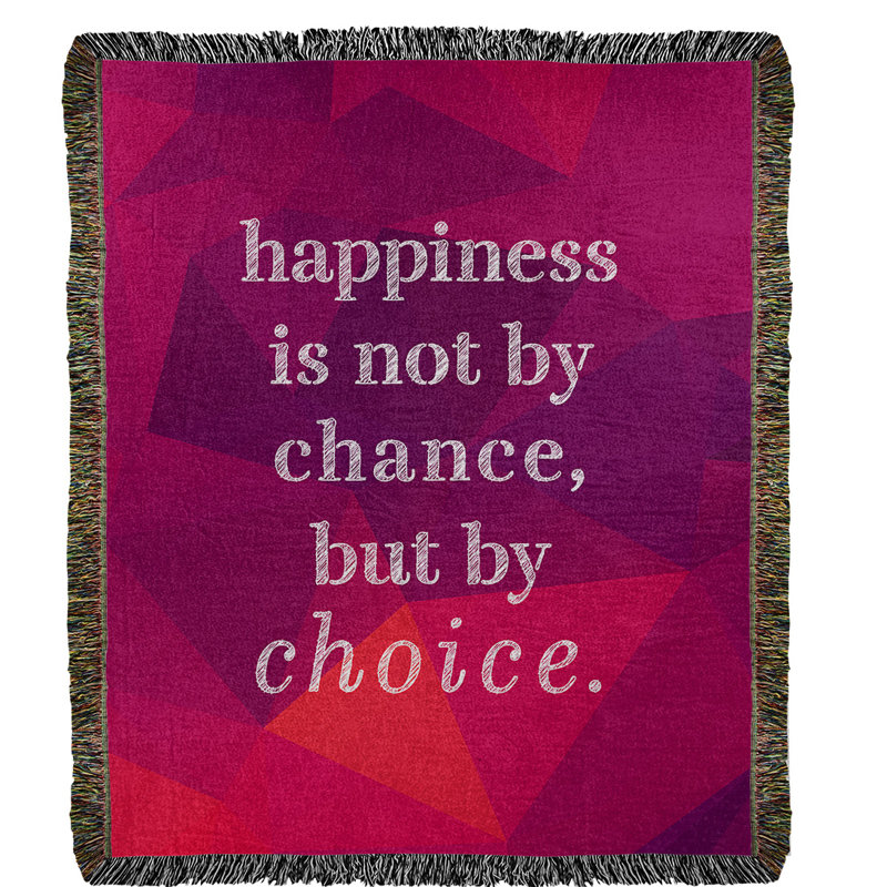 Hand Woven Throw Blanket, 80" L x 60" W, Rubellite