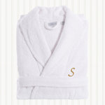 Personalized Terry Cloth Gender Neutral Mid-Calf Bathrobe with Pockets