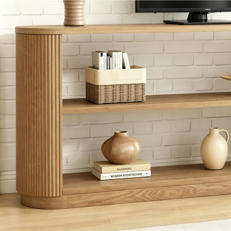 Console en bois de style moderne, H 29,5 po x l 55 po x P 13,7 po